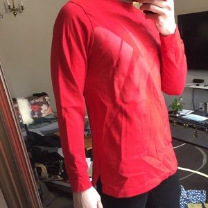 Nike red sweater long sleeve